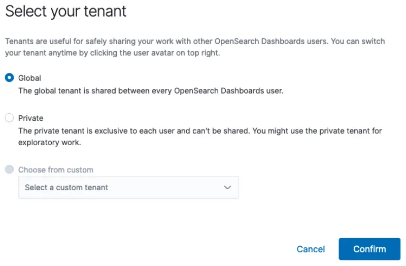 OpenSearch ログイン確認